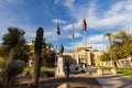 Exterior view of the Arizona State Capitol and Memorial Lt. Frank Luke Jr. Statue Royalty Free Stock Photo