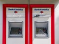 Exterior view of the ATM Machine of Bank of America Royalty Free Stock Photo