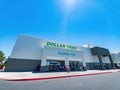 Exterior view of the budge Dollar Tree store Royalty Free Stock Photo