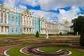 Exterior View of Catherine Palace in St. Petersburg Royalty Free Stock Photo