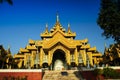 Exterior view of Chaukhtatgyi Buddha Temple, Yangon Myanmar