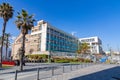 Exterior view of the Club Natacio Barcelona along the Barceloneta Beach Royalty Free Stock Photo