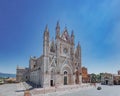 Exterior view of Orvieto Cathedral in Orvieto, Italy Royalty Free Stock Photo