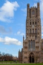 Exterior view of Ely Cathedral in Ely Royalty Free Stock Photo