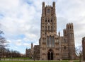 Exterior view of Ely Cathedral in Ely on November 22, 2012 Royalty Free Stock Photo