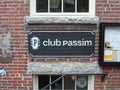 Club Passim, Harvard Square, Cambridge, Massachusetts, USA Royalty Free Stock Photo