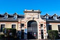 Exterior view of the entrance to the Percy Armies Instruction Hospital, Clamart, France