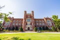 Exterior view of the Evans Hall of The University of Oklahoma