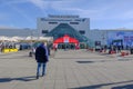 Exterior view of Excel Exhibition Centre, London. Royalty Free Stock Photo