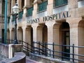 Exterior view of the facade of the Sydney Hospital
