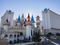 Exterior view of the famous Excalibur Hotel & Casino