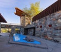 Exterior view of the famous Taliesin West World Hertiage building Royalty Free Stock Photo