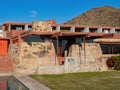 Exterior view of the famous Taliesin West World Hertiage building Royalty Free Stock Photo