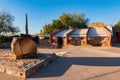 Exterior view of the famous Taliesin West World Hertiage building Royalty Free Stock Photo