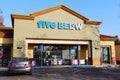 Exterior View of Five?Below Store Featuring Discount Home Goods under $5 Royalty Free Stock Photo