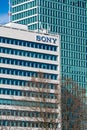 Exterior view of the French headquarters of Sony, Puteaux, France