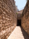 Exterior view of Grotto of Gethsemane - chapel located in natural cave near the Tomb of the Virgin Mary.