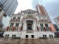 Exterior view Het Schilandshuis, one of the oldest buildings in Rotterdam Royalty Free Stock Photo