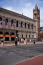 Exterior view of historic Boston Public Library,