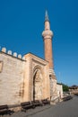 Exterior view of historic Esrefoglu Mosque in Beysehir, Konya Royalty Free Stock Photo