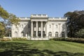 Exterior view of the historic Marble House in Newport Rhode Island