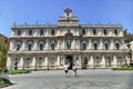 Exterior view of the historical university building in the homonymous downtown square Catania Italy