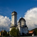 Exterior view of the Holy Trinity Orthodox Church located in Sighisoara, Romania Royalty Free Stock Photo