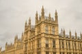 Exterior view of the House of Parliament in London, England, showcasing its grandiose architecture