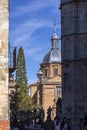 Exterior view of the Iglesia de la Purismia parish church in Salamanca, Spain