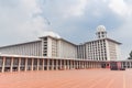 Exterior view of Istiqlal Mosque in Indonesia the biggest mosque in South East Asia