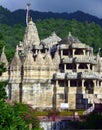 Exterior view of the Jainist temple, Ranakpur, Rajasthan, India Royalty Free Stock Photo