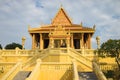 Exterior view of Khmer temple building in Asia Royalty Free Stock Photo
