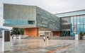 Exterior view of LAC Lugano Arte e Cultura building a cultural centre in Lugano Ticino Switzerland Royalty Free Stock Photo