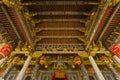 Exterior view of Leong San Tong Khoo Kongsi clanhouse against blue sky Royalty Free Stock Photo