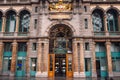 Exterior view of the main train station in Antwerp, Belgium. Royalty Free Stock Photo