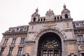 Exterior view of the main train station in Antwerp, Belgium. Royalty Free Stock Photo