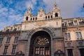 exterior view of the main train station in Antwerp, Belgium Royalty Free Stock Photo