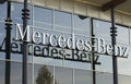 Exterior view of the Mercedes-Benz car agency in Segeltorp Royalty Free Stock Photo