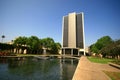 Exterior view of Millikan Library of the California Institute of Technology Royalty Free Stock Photo