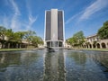 Exterior view of the Millikan Library in Caltech Royalty Free Stock Photo