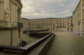 Exterior view of a museum area near Mont des Arts Garden in Brussels in daylight