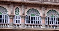 Exterior view of Mysore Maharaja palace in Mysore city , Karnataka. Palace is built in 1912 with Indo - Saracenic style of