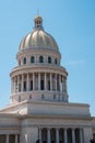 Exterior view of the National Capitol of Cuba. Havana, Cuba. Royalty Free Stock Photo