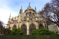 Exterior of Notre Dame Cathedral Back View During Renovation Royalty Free Stock Photo