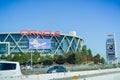 Exterior view of The Oracle Arena located in east San Francisco bay area; Royalty Free Stock Photo