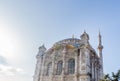 Exterior view of Ortakoy Mosque near bosphorus Royalty Free Stock Photo