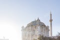 Exterior view of Ortakoy Mosque near bosphorus Royalty Free Stock Photo