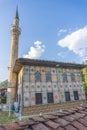 An exterior view of the painted mosque in the town of Tetovo in North Macedonia. Sarena Dzamija, decorated Mosque Tetove