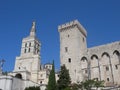 Exterior view of Papal Palace Avignon Royalty Free Stock Photo