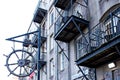 Exterior of a historic building along the Savannah, Georgia riverfront